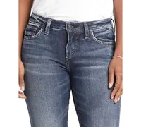 Silver Jeans Co. Banning Skinny Faded Mid Rise Crop Jeans