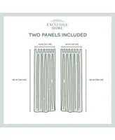 Exclusive Home Indoor/Outdoor Solid Cabana Tab Top Curtain Panel Pair, 54" x 120"