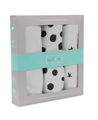 Ely's & Co. Baby Boys or Baby Girls Adjustable Swaddle Large 3 Pack