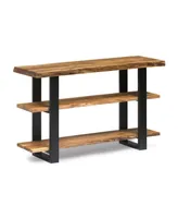 Alaterre Furniture Alpine Natural Live Edge Wood Media Console Table