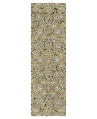 Kaleen Helena 3200-05 Gold 2'6" x 12' Runner Rug