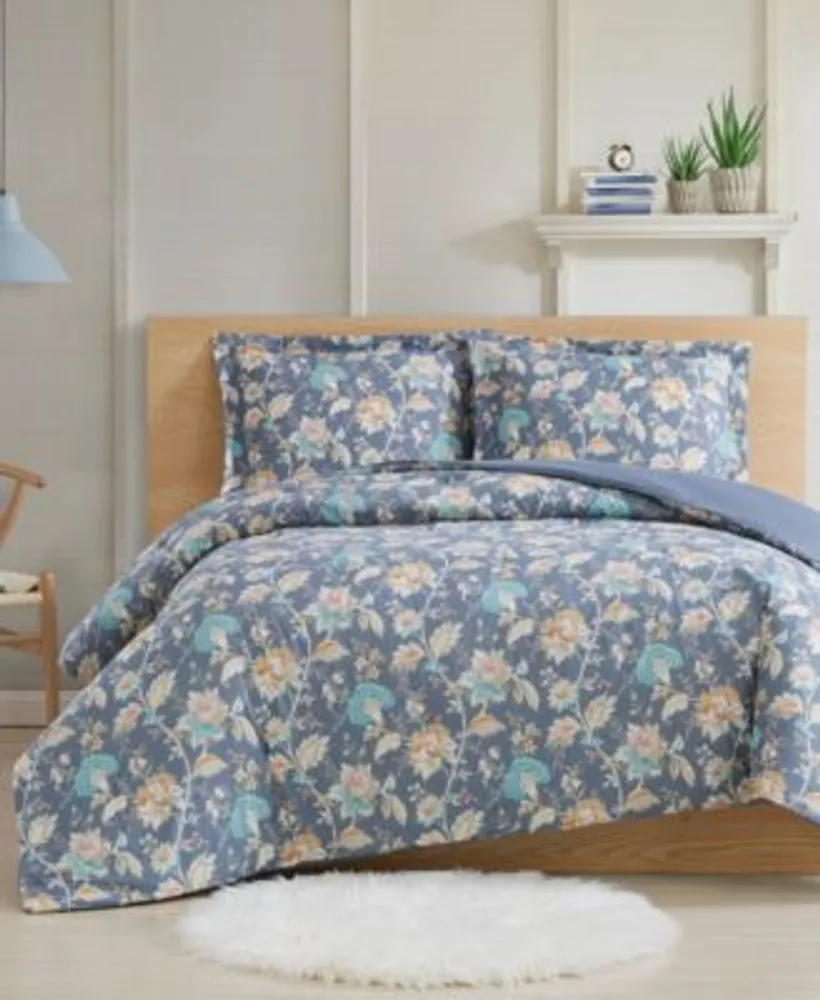 Laura Ashley Belinda Blue Cottage Rose Print Booms Reversible