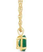 Emerald (3/4 ct. t.w.) Pendant Necklace in 14k Yellow Gold