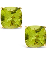 Garnet (3 ct. t.w.) Stud Earrings in 14K Yellow Gold. Also Available in Peridot, Amethyst and Citrine