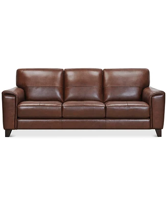 Brayna 88" Classic Leather Sofa, Created for Macy's