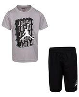 Jordan Little Boys 2-Pc. Dri-fit Jumpman T-Shirt & Shorts Set