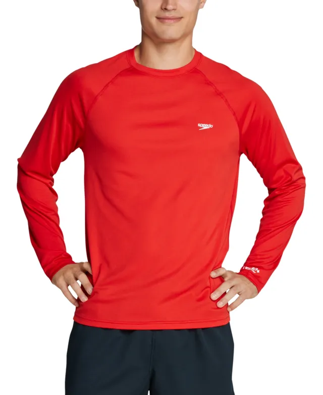 Nike Men's Heather Hydroguard Long Sleeve Swim T-Shirt - Macy's