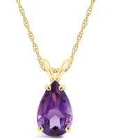 Swiss Blue Topaz (3-5/8 ct. t.w.) Pendant Necklace 14K Yellow Gold. Also Available Amethyst and Citrine