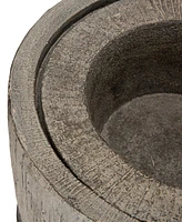 Glitzhome Curving Shaped Outdoor Fountain with Pump and Led Light