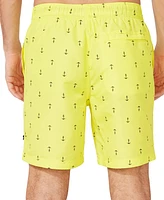 Nautica Men's Quick-Dry Anchor-Print 8" Swim Trunks