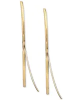 Giani Bernini Polished Threader Earrings in 18k Gold-Plated Sterling Silver, Created for Macy's