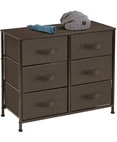 Sorbus 6 Drawers Dresser- Storage Unit with Steel Frame, Wood Top, Fabric Bins - for Bedroom, Closet