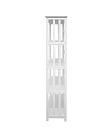 Yu Shan Mission Style 5-Shelf Bookcase
