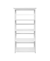 Yu Shan Mission Style 5-Shelf Bookcase