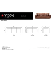 Brayna 65" Classic Leather Loveseat, Created for Macy's