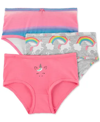 Carter's Little Girls 3-Pack Rainbow Unicorn Underwear
