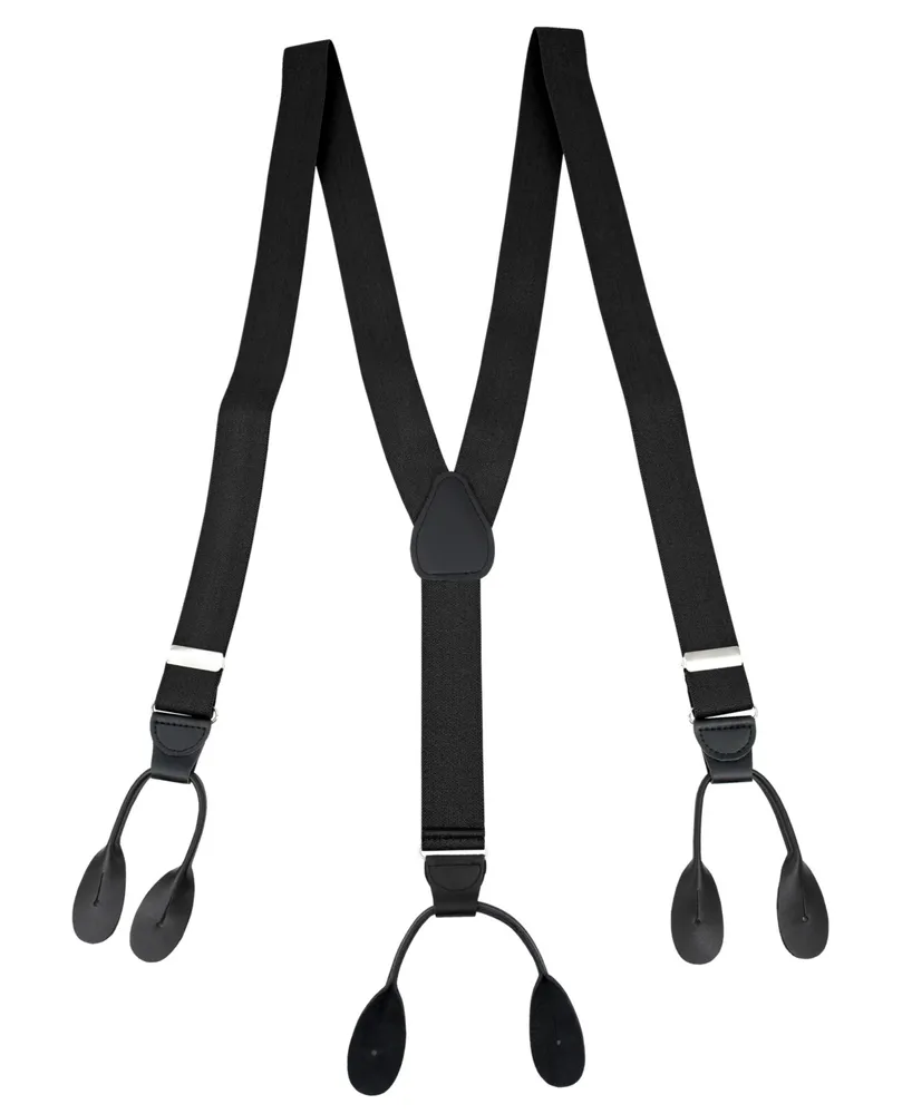 Status Men's Button-End Suspenders