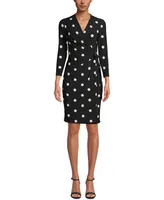 Anne Klein Faux-Wrap Dress