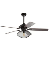 Clift 52" 1-Light Mid-Century Led Ceiling Fan with Remote