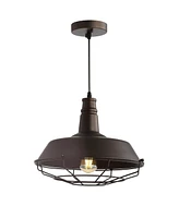 Farmhouse 14.25" Adjustable Industrial Led Pendant