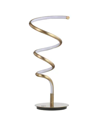 Scribble 19.75" Modern Dimmable Integrated Led Table Lamp - Gold
