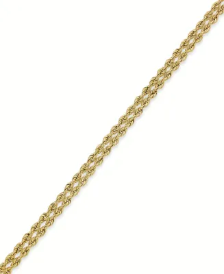 10k Gold Bracelet, Rope Bracelet