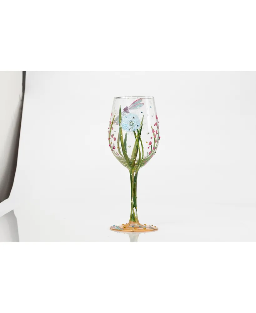 Enesco Lolita Dragonfly Wine Glass
