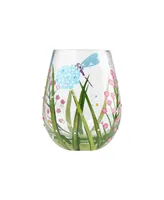 Enesco Lolita Dragonfly Stemless Wine Glass