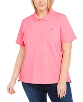 Tommy Hilfiger Plus Short-Sleeve Polo Shirt