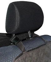 Co-Pilot Quilted Bolster Car Seat for Pet, Travel Dog Bed for Back Seat, Detachable and Comfortable