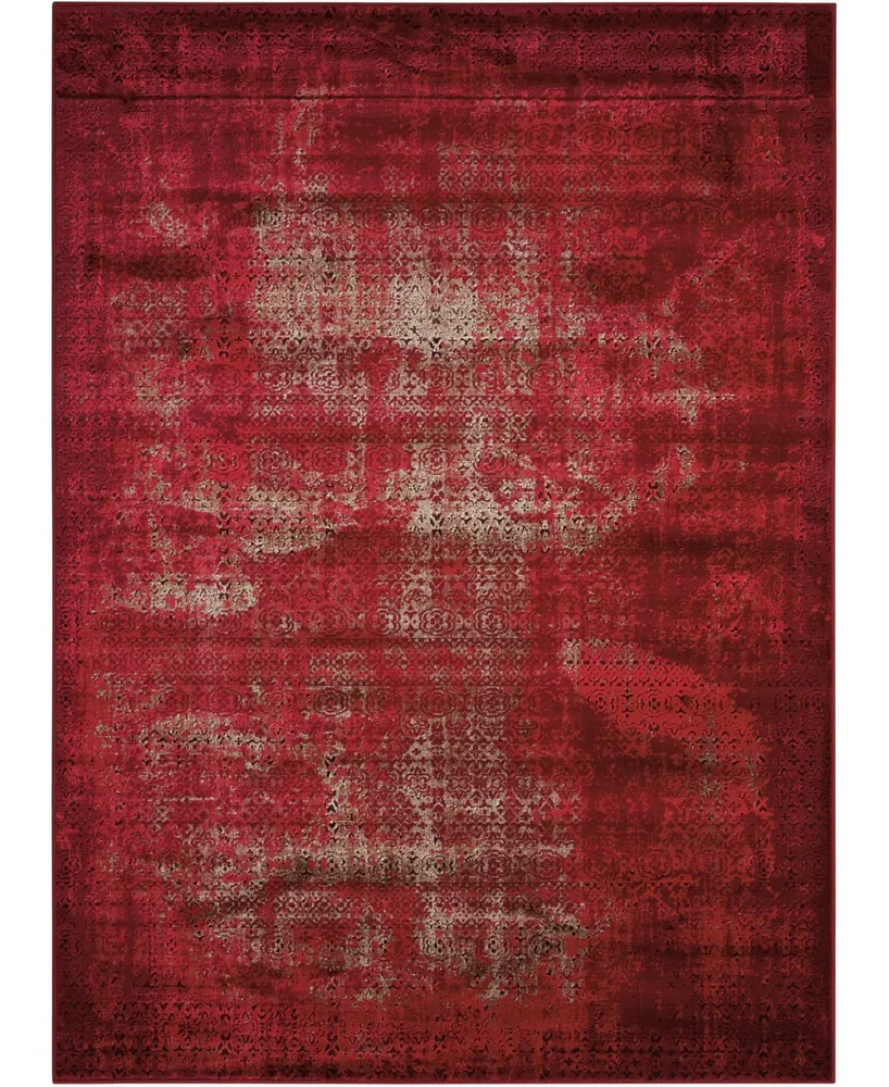 Long Street Looms Fate FAT01 Red 9'3" x 12'9" Area Rug