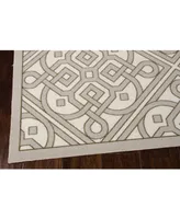Long Street Looms Shady Brights SHA31 Taupe 7'9" x 10'10" Outdoor Area Rug