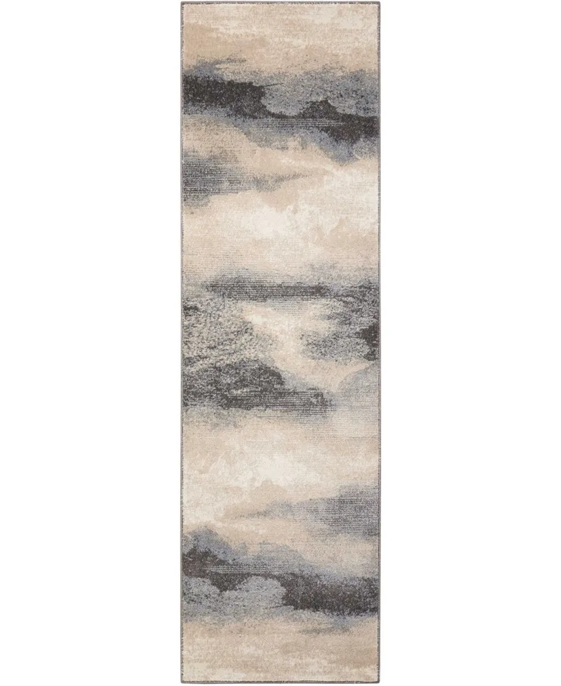 Long Street Looms Samuel SAM06 Driftwood 2'2" x 7'6" Runner Rug