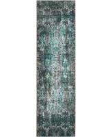 Long Street Looms Fate FAT04 Blue 2'2" x 7'6" Runner Rug