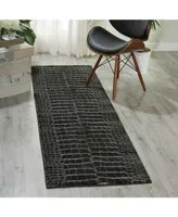 Long Street Looms Samuel SAM09 Charcoal 2'2" x 7'6" Runner Rug