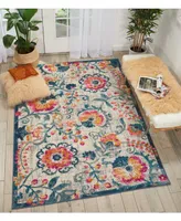 Long Street Looms Zeal ZEA19 Ivory 5'3" x 7'3" Area Rug