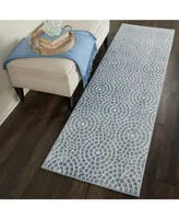 Long Street Looms City Cool CIT04 Mist 2'2" x 7'3" Runner Rug