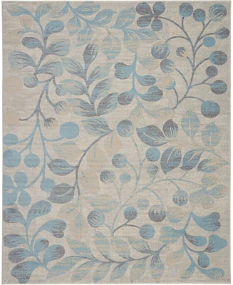 Long Street Looms Peace PEA03 Ivory 8'10" x 11'10" Area Rug