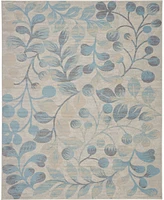 Long Street Looms Peace PEA03 Ivory 8'10" x 11'10" Area Rug