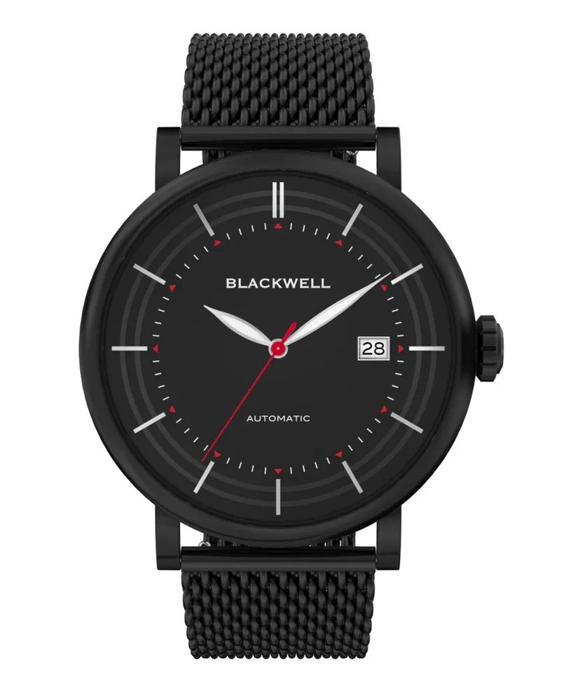 Blackwell Black Dial with Black Plated Steel and Black Plated Steel Mesh Watch 44 mm