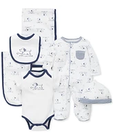 Little Me Baby Boys Cotton Puppy Toile Gift Set, 6 Piece Set