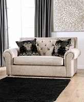 Furniture of America Lundstrom Upholstered Love Seat