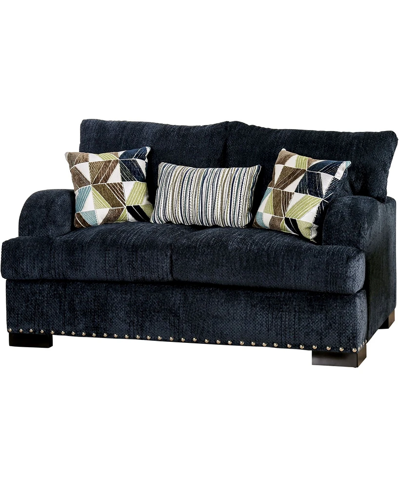 Furniture of America Coriana Upholstered Love Seat