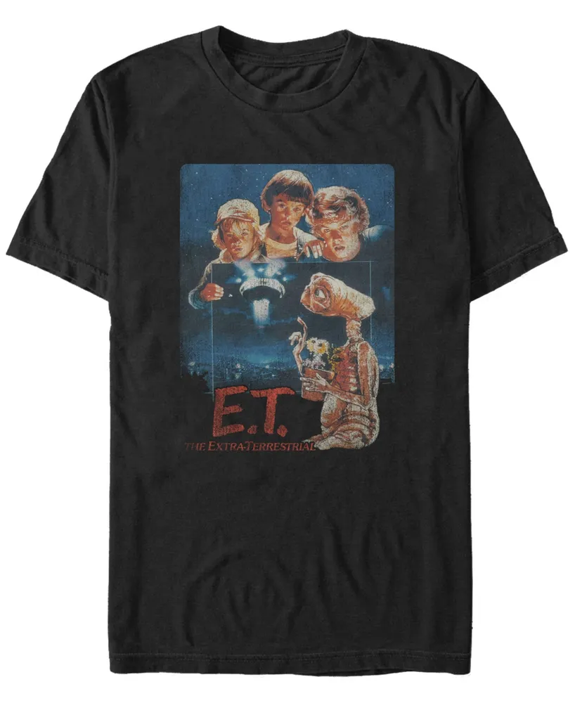 Fifth Sun E.t. the Extra-Terrestrial Men's Distressed Vintage-Like Photograph Short Sleeve T-Shirt