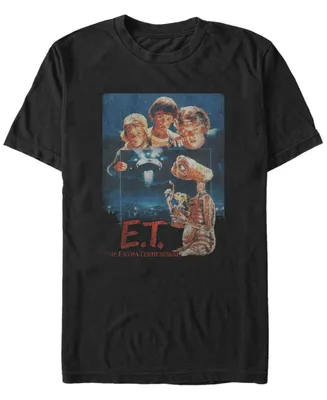 Fifth Sun E.t. the Extra-Terrestrial Men's Distressed Vintage-Like Photograph Short Sleeve T-Shirt