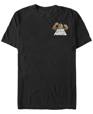Fifth Sun Star Wars Men's Chewie Strong Left Pocket Short Sleeve T-Shirt