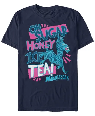 Fifth Sun Madagascar Men's Marty Sugar Honey Ice Tea Quote Short Sleeve T-Shirt