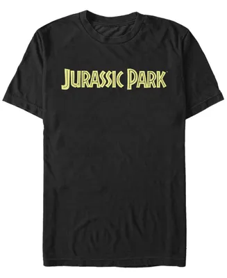 Fifth Sun Jurassic Park Men's Classic Simple Logo Short Sleeve T-Shirt