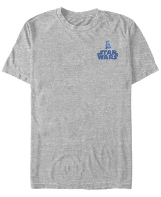 Fifth Sun Star Wars Men's R2-D2 Left Chest Logo Short Sleeve T-Shirt