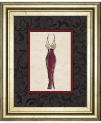 Classy Art Fashion Dress By Susan Osbourne Framed Print Wall Art Collection